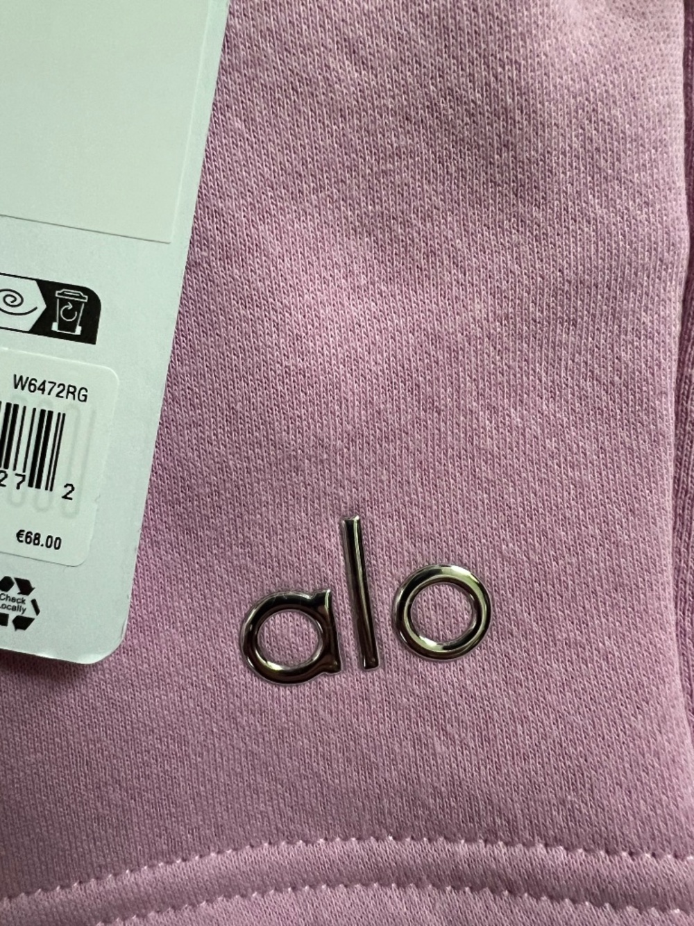 Alo Yoga Accolade Candy Heart Pink lounge shorts women M/XS/*DUPLICATE* NWT - Picture 7 of 10